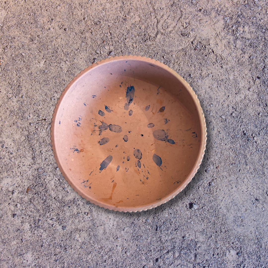 Plat Jesmonite terracotta
